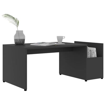 vidaXL Coffee Table Grey 90x45x35 cm Chipboard