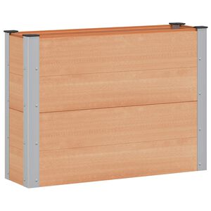 vidaXL Garden Raised Bed Brown 100 x 30 x 72 cm WPC and Aluminium
