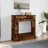 vidaXL Fireplace Surround Smoked Oak 90x30x90 cm Engineered Wood