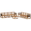 vidaXL Outdoor Sofa Set 7 pcs Natural Solid Acacia Wood