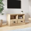 vidaXL TV Cabinet Sonoma Oak 80x35x50 cm Engineered Wood