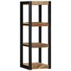 vidaXL Wall Shelf 35x35x100 cm Solid Rough Wood Mango