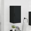 vidaXL Bathroom Cabinet Wall-mounted with Door Black 30 x 31.5 x 61 cm