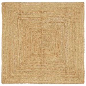 vidaXL Area Rug Beige 120 x 120 cm Jute