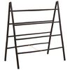 vidaXL Double-Sided Blanket Ladder Black 90 x 50 x 100 cm Bamboo