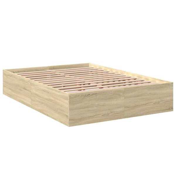 vidaXL Bed Frame without Mattress Sonoma Oak 120x190 cm Small Double