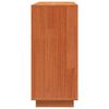 vidaXL Sideboard Wax Brown 110 x 34 x 75 cm Solid Pine Wood