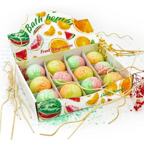 vidaXL Bath Bombs 24 pcs Natural Essential Oils