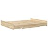 vidaXL Storage Bed Frame Sonoma Oak 150 x 200 cm Engineered Wood
