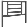 vidaXL Bed Headboard Grey 106x4x100 cm Solid Wood Pine