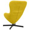 vidaXL Egg Chair Yellow 63 x 73 x 90 cm Velvet