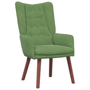vidaXL Armchair Light Green 63 x 67 x 94 cm Velvet