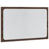vidaXL LED Bathroom Mirror Brown Oak 60x8.5x38 cm Engineered Wood