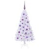 vidaXL Artificial Christmas Tree with Stand White 120 cm PVC and Steel