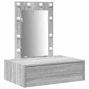 vidaXL Dressing Table with Drawer Grey 60 x 40 x 70 cm Engineered Wood