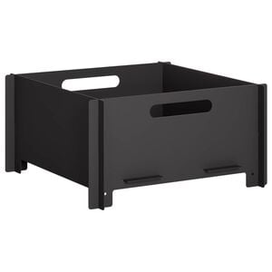 vidaXL Fire Pit Black 40 x 40 x 20 cm Steel