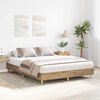vidaXL Bed Frame No Mattress Artisan Oak 90x190 cm Single Engineered Wood
