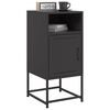 vidaXL Bedside Cabinets 2 pcs Black 36x39x78 cm Steel
