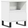 vidaXL Bedside Cabinet White 40x35x50 cm Engineered Wood