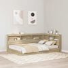 vidaXL Storage Headboard with Shelf Sonoma Oak 120 cm Engineered Wood