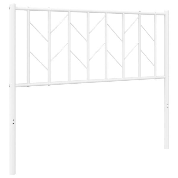 vidaXL Metal Headboard White 100 cm