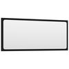 vidaXL Bathroom Mirror Black 90x1.5x37 cm Engineered Wood