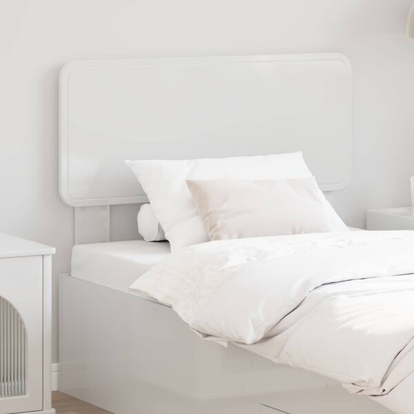 vidaXL Headboard Gloss White 75 cm Engineered wood