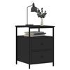 vidaXL Bedside Cabinets 2 pcs Black 44x45x60 cm Engineered Wood
