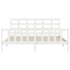vidaXL Bed Frame without Mattress White 200x200 cm Solid Wood Pine