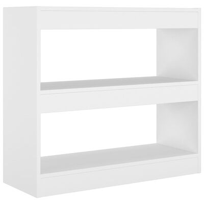 vidaXL Book Cabinet/Room Divider White 80x30x72 cm
