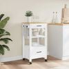 vidaXL Kitchen Trolley MONZA 48x40x88.5 cm Solid Wood Pine