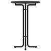 vidaXL Bar Table Black &Oslash;70x110 cm Engineered Wood and Steel