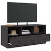 vidaXL TV Cabinet Black 99x39x44 cm Steel