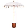 vidaXL Balinese Parasol with Base Round 190 x 190 x 295 cm