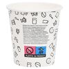 vidaXL Coffee Paper Cups 200 ml 500 pcs White and Black