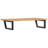 vidaXL Basin Shelf Wall Mounted Steel and Solid Wood Oak