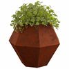 vidaXL Planter 2 pcs Rusty 100 x 100 x 80 cm Weathering Steel
