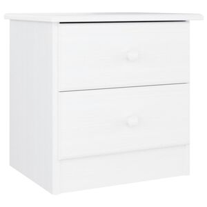 vidaXL Bedside Cabinet ALTA White 41x35x41 cm Solid Wood Pine