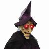 vidaXL Halloween Talking Witch Purple 216 x 125 cm Polyester