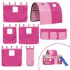 vidaXL Curtains for Loft Bed with Tunnel Pink Polyester