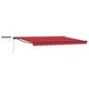 vidaXL Electric Retractable Awning Red and Anthracite 4 x 3 m