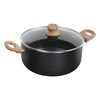Livoo Sauce Pot Stone & Wood-look 28 cm 6 L Aluminium