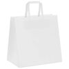 vidaXL Paper Bags 250 pcs with Handles White 26x17x25 cm