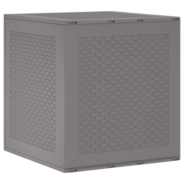 vidaXL Garden Storage Box Light Grey 55 x 53 x 57 cm Polypropylene
