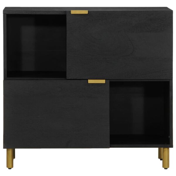 vidaXL Sideboard Black 80x33x75 cm Engineered Wood