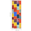 vidaXL Carpet Runner Multicolour 80x350 cm