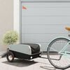 vidaXL Bike Trailer Black and Grey 30 kg Iron