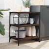 vidaXL Kitchen Trolley Brown Oak 60x41x76 cm Engineered Wood