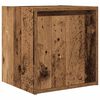 vidaXL Wall-Mounted Bedside Cabinets 2 pcs Old Wood 38x34x40 cm