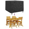 vidaXL Furniture Cover Plain Black 125 x 125 x 74 cm Fabric